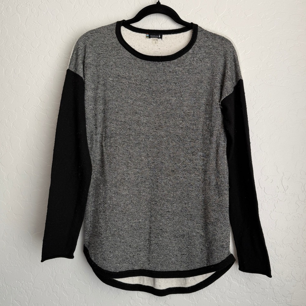 Smartwool Women's Wool Blend Long Sleeve Shirt Colorblock Small